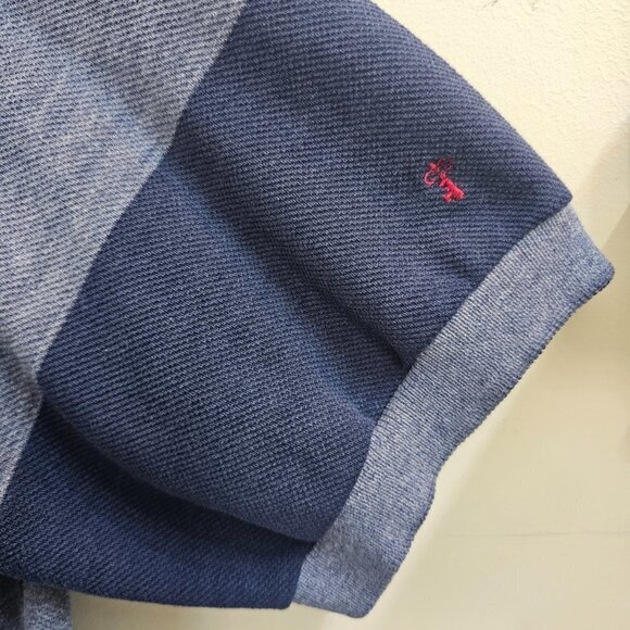 Men's Collezione Short Sleeve Golf Shirt, Size Medium, Blue - Picture 8 of 8